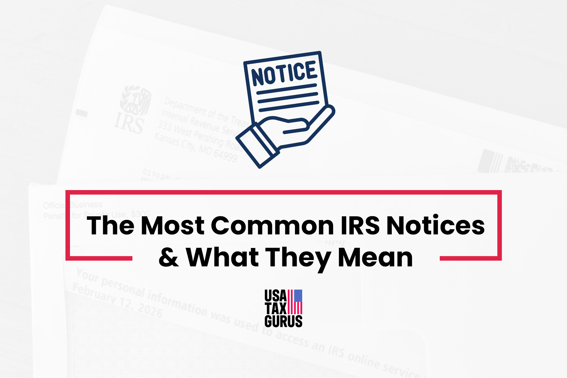 most common IRS notices